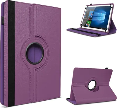 Produktbild von Tablet Hülle für Samsung Galaxy Tab S10 Lite / FE Tasche Schutzhülle 360 DrehbarFarbe 360 Uni:Lila