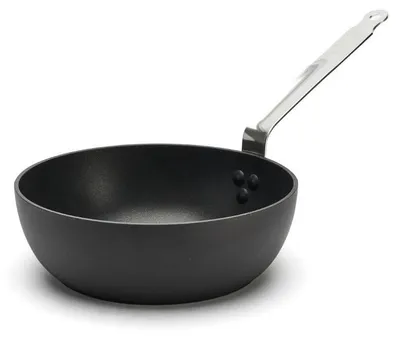 Bratpfanne 24 cm, antihaftbeschichtet, schwarz, Aluminium