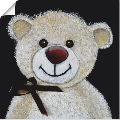 Produktbild von ARTland Poster Teddybär Größe: 30x30 cm