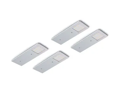 Produktbild von ASTRA LED 4er SET inklusive LED Touch Schalter und Dimmer 3100 K warmweiß / Nischenleuchten / Lumica