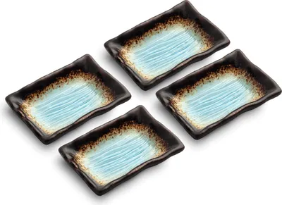 Produktbild von Sushi-accesories ASIATICA | Japan Bowl Schalen 4er Set Yaketa türkis