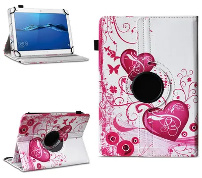 Produktbild von Tablet Hülle für Huawei MediaPad T1 T2 T3 T5 10 Tasche Case 360 Drehbar CoverFarben:Motiv 6