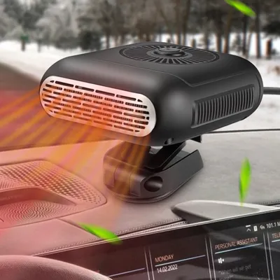 Productafbeelding van Autoheater, 12V 120W, draagbare autoheater, antivriesruitontdooier, 2-in-1 verwarmings- en koelventilator met 360° draaibaarheid, geschikt voor alle modellen
