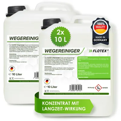 Produktbild von Flotex Wegereiniger Konzentrat, 2 x 10L Steinreiniger für Terasse und Pflaster