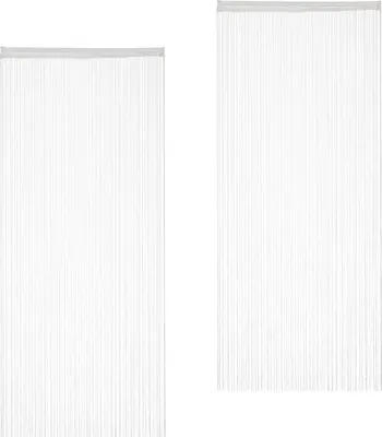 Productafbeelding van Famanu vliegenhorgordijn - 90x245 cm (set van 2) - Wit