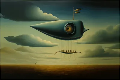 Produktbild von Wallario selbstklebendes Poster - Himmelsfahrer, Größe: 61 x 91,50 cm