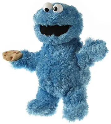 Produktbild von Living Puppets Sesamstraße Handpuppe Krümelmonster 37 cm