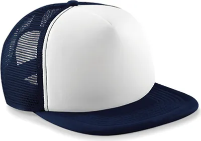 Image de Beechfield B645 | Casquette Snapback Trucker / Casquette / Bonnet / Chapeau - Couleur : French Navy/White - Taille : One Size