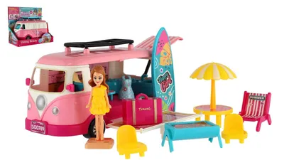 Immagine prodotto di Auto giocattolo con accessori, confezionata in una scatola di 22x19,5x11 cm