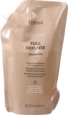 Zdjęcie produktu dla Lakmé Teknia Full Defense Shampoo szampon wzmacniający do włosów osłabionych Refill 600 ml