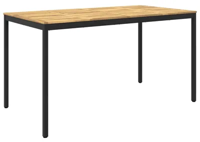 Immagine prodotto di Tavolo da giardino, bianco e nero, dimensioni 196 x 100,5 x 105 cm