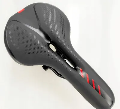 Produktbild von JET SELLE MTB Fahrradsattel ergonomisch schwarz rot