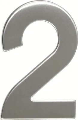 Produktbild von hausnummer Nr.2 95mm Edelstahl
