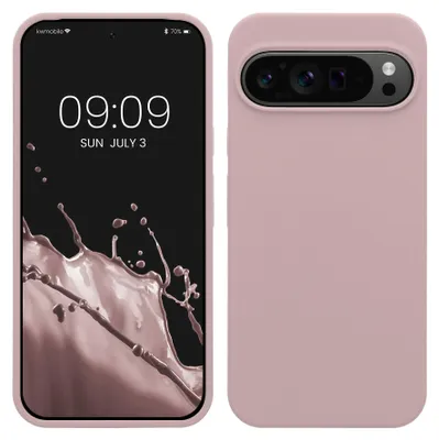 Produktbild von kwmobile Handyhülle für Google Pixel 9 Pro XL Hülle, für Pixel 9 Pro XL Case - Hülle Silikon - kabelloses Laden - Nude Lilac