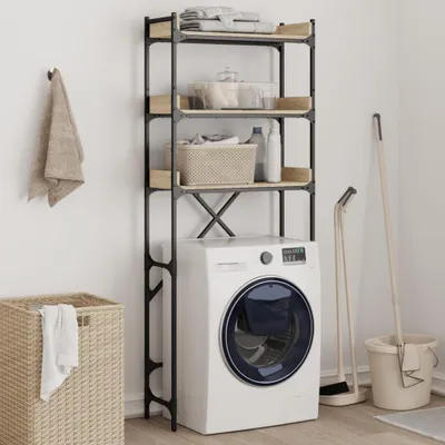 Obrázek produktu pro Regál nad pračku 67 x 25 x 163 cm kompozitní dřevo dub sonoma