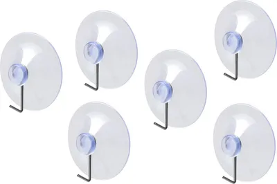 Produktbild von Set mit 40 PVC-Saugnäpfen mit Metallhaken (40 mm Durchmesser)