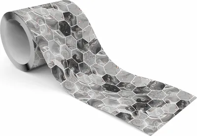 Produktbild von Muralo Selbstklebende Bordüre Tapetenbordüre Marmor Hexagon Sechsecke Mosaik Wandtattoo