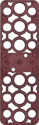 Produktbild von GV Unterlegplatte, 160 x 50 x 2 mm, Kunststoff rot