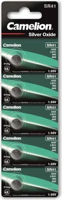 Obrázek produktu pro CAMELION knoflíková baterie SR41W, 5 ks