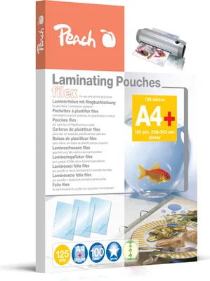 Zdjęcie produktu dla Peach 510690, Przezroczysty, A4, 100 szt.