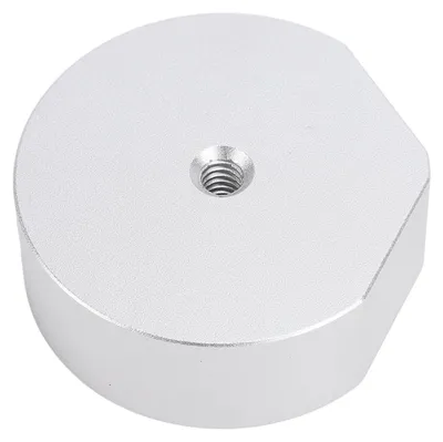 Image de Adaptateur pour trépied d'antenne satellite avec tête sphérique, pour une connexion sécurisée. Support en alliage d'aluminium pour trépied, adapté aux caravanes, camping-cars, bateaux et yachts. Couleur : argent
