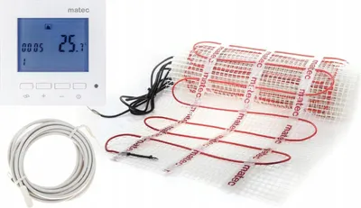 Produktbild von Elektrisches Fußbodenheizungsset, einseitige Stromversorgung, 1,0 m² ZOJ-10