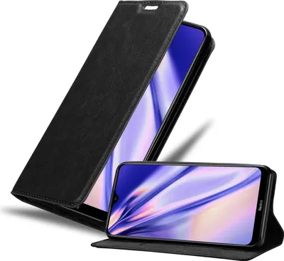 Obrázek produktu pro Cadorabo Case for Xiaomi RedMi 8A Protective Case in Black Pouzdro na mobilní telefon s magnetickým zavíráním