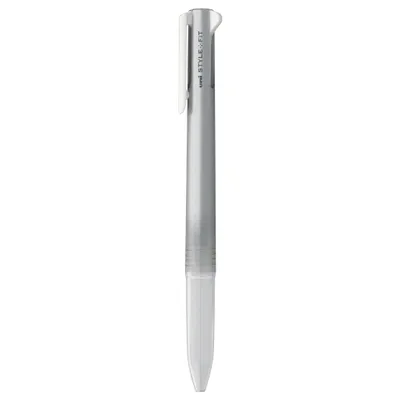 Produktbild von Uni Mitsubishi Pencil Style Fit Multifunktionsstift-Gehäuse - 3 Farben - Silber