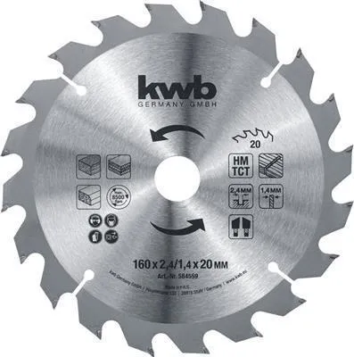 Produktbild von kwb 584559 Kreissägeblatt 160 x 16 mm 1 St