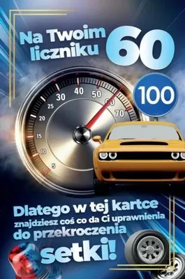 Obrázek produktu pro Dárkový poukaz k 60. narozeninám pro muže – YEKU