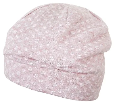 Productafbeelding van Sterntaler babyhoed - meisjeshoed, muts met stippen, roze, maat 47