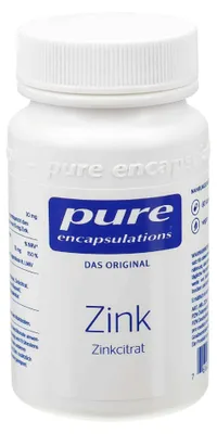 Produktbild von PURE ENCAPSULATIONS Zink Zinkcitrat Kapseln 60St PZN 05852239