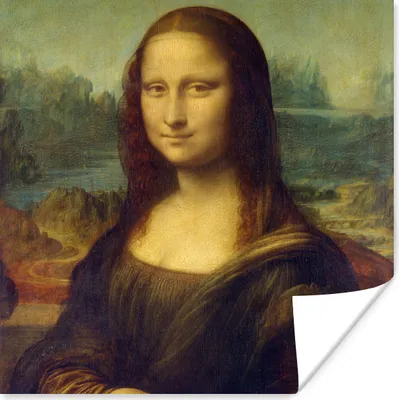 Produktbild von MuchoWow® Poster Mona Lisa - Leonardo da Vinci 75x75 cm - Wand Dekoration