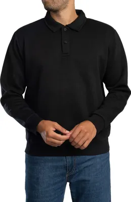 Produktbild von Jack & Jones Bradley Polo-Sweatshirt, Schwarz XXL