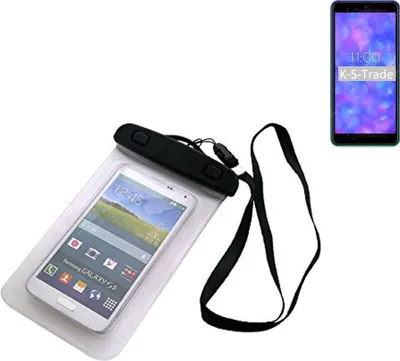 Produktbild von K-S-Trade Schutz Hülle Handy Hülle Kompatibel mit BQ Mobile BQ-5565L Fest Beach Bag wasserdicht 16cm x 10cm Schutzhülle Staub Sand Flachwasser