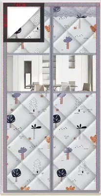 Productafbeelding van Famanu Thermische magnetische gordijn, 85x200 cm - Warmte- en winddicht voor terrasdeuren