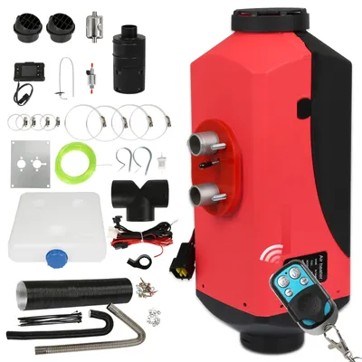 Zdjęcie produktu dla TolleTour – Dieselowy podgrzewacz powietrza, 12V, 5kW. Podgrzewacz powietrza na olej napędowy do samochodów osobowych, ciężarówek i kamperów, wyposażony w pilota i przełącznik LCD