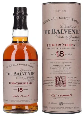 Produktbild von Balvenie 18 Jahre - Pedro Ximénez Cask - Single Malt Scotch Whisky