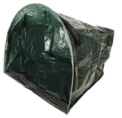 Image de Sac à déchets de jardin BURI avec bord de balayage 150L Conteneur à déchets de jardin Collecteur de feuilles Sac à gazon