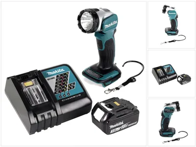 Obrázek produktu pro Makita DML 802 RF1 Akumulátorová lampa 18 V Li-Ion pro 14,4 a 18 V akumulátor + 1 x 3,0 Ah akumulátor + nabíječka