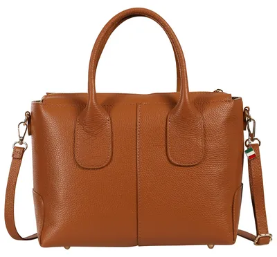 Immagine prodotto di Borsa a mano Florence Damen, in vera pelle, color marrone, modello OTF864C5