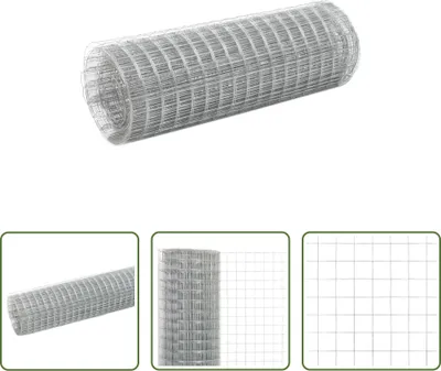 Obrázok produktu pre The Living Store Oceľové pozinkované pletivo 25x0,5 m Silver