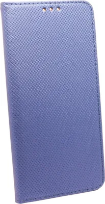 Produktbild von Elegante Buch-Tasche Hülle Smart Magnet kompatibel mit MOTOROLA MOTO E40 Leder Optik Wallet Book-Style Cover Schale in Blau