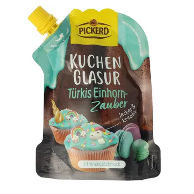 Produktbild von Kuchenglasur Einhorn-Zauber -Zitrone- 125 g