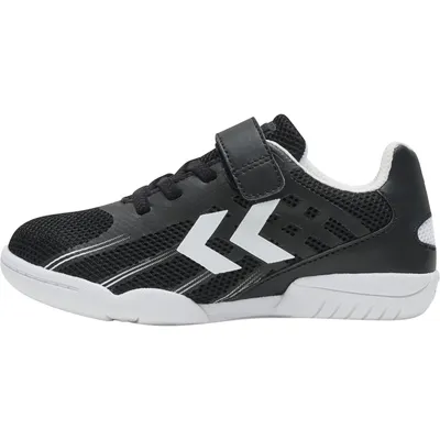 Produktbild von Hummel Root Elite Jr VC Klettverschluss Indoor Hallenschuhe Sportschuhe schwarz/weiß 215026-2001, Schuhgröße:28 EU