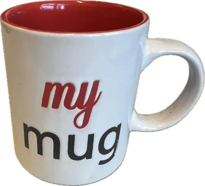 Produktbild von 043 Kaffeetasse rot, Aufdruck "my mug"