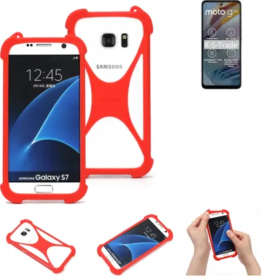 Produktbild von K-S-Trade Handy-Hülle kompatibel mit Motorola Moto G60 Schutz-Hülle Bumper Silikon Schutz Hülle Cover Case Silikoncase Silikonbumper TPU Softcase