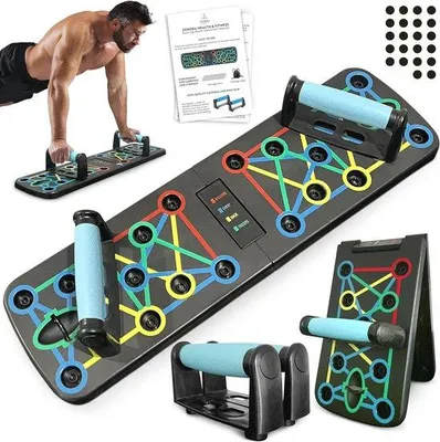 Productafbeelding van Famanu Draagbaar, multifunctioneel push-up board - 22-in-1 krachttraining