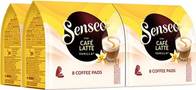 Produktbild von Senseo - Café Latte Vanilla - 4x 8 pads