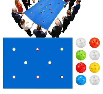 Produktbild von Teamspiele mit Seil und 8 Bällen